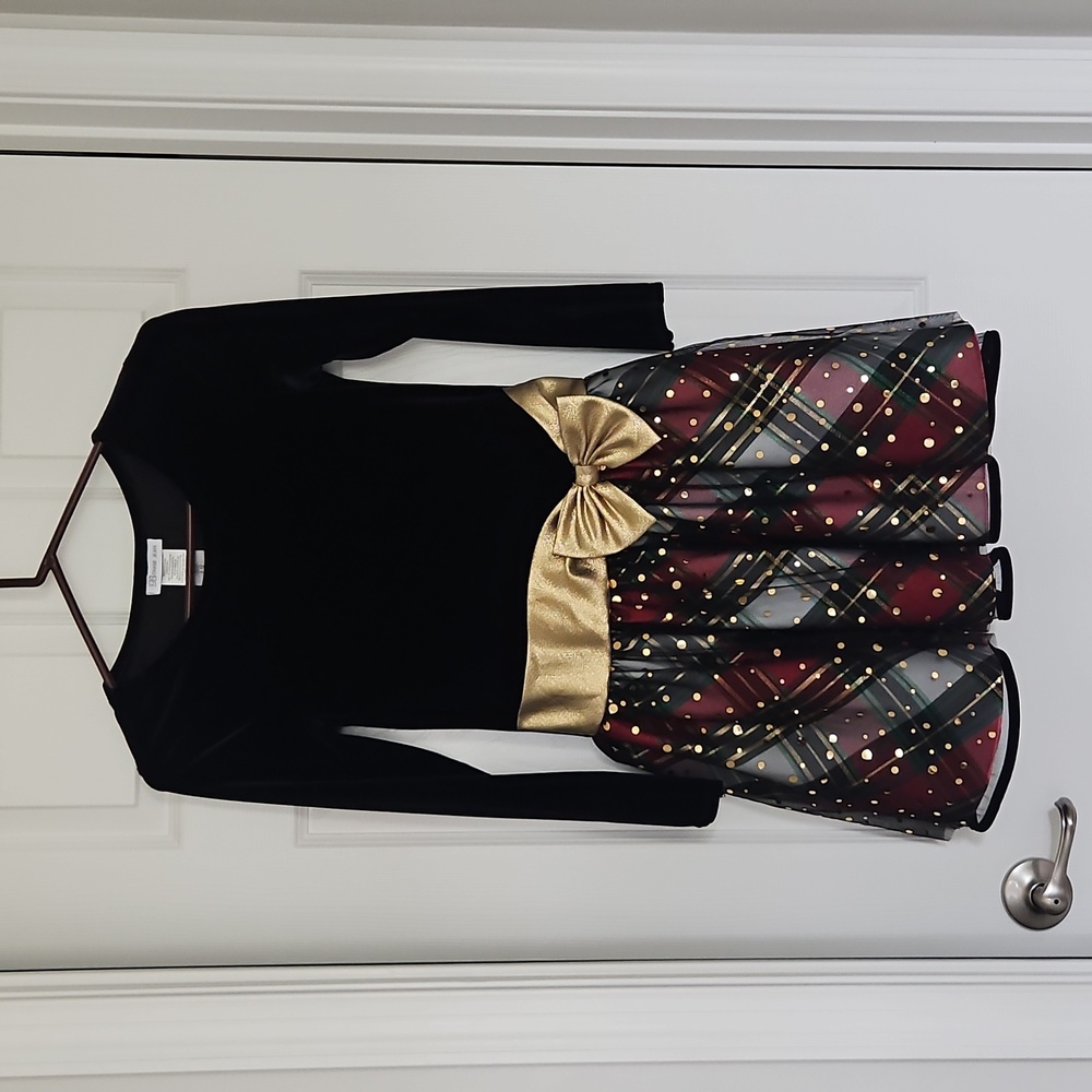 Bonnie Jean Black and Gold Dress